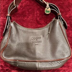 Dooney & Bourke Pebbled Leather Hobo Bag in Gray